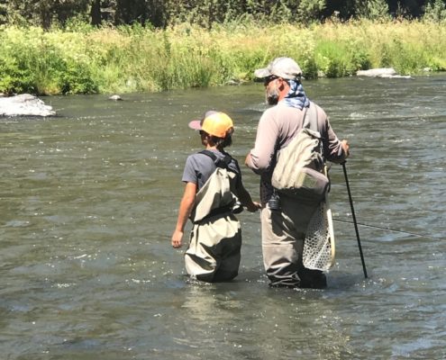 fly fishing lessons with kids